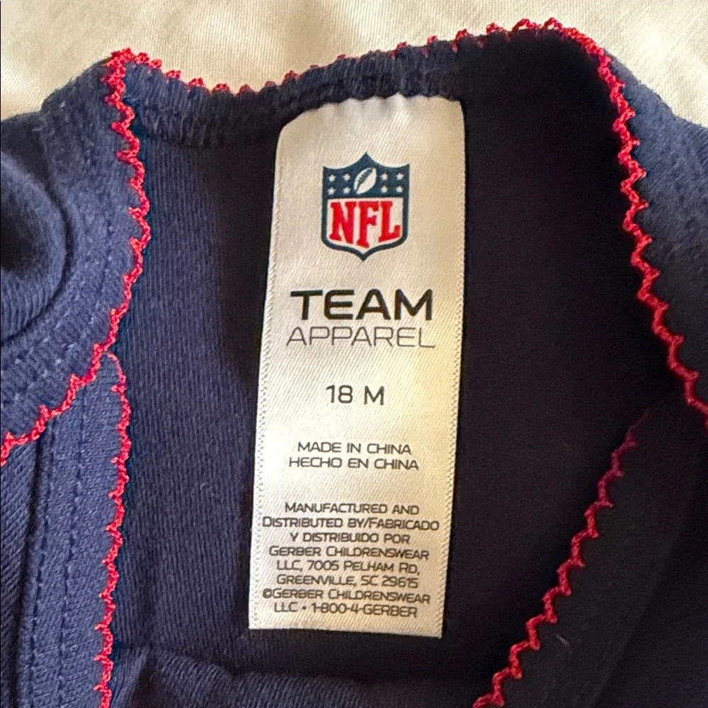 New England Patriots Baby Onesies Set Lot 18 Months